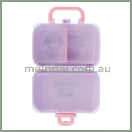 SANRIO | Foldable Compact Medicine Case 7.5×3.3×5.8cm (Kuromi)