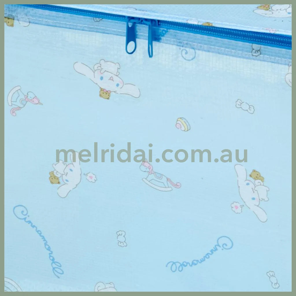 Sanriofoldable Storage Box With Zipper Cinnamoroll 37 X 26 26Cm /