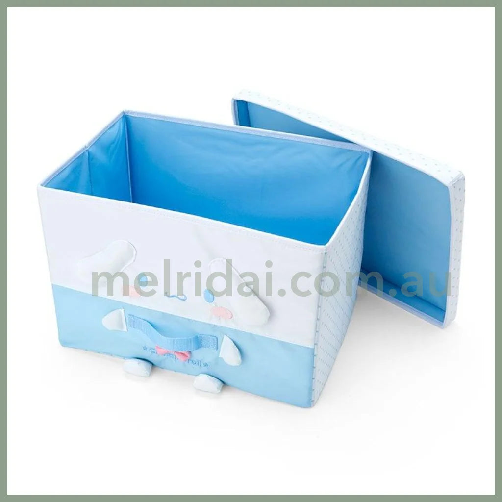 Sanrio | Folding Storage Case L 38×26×26Cm 日本三丽鸥 可折叠多用收纳/衣服收纳/脏衣娄 有提手 玉桂狗Cinnamoroll