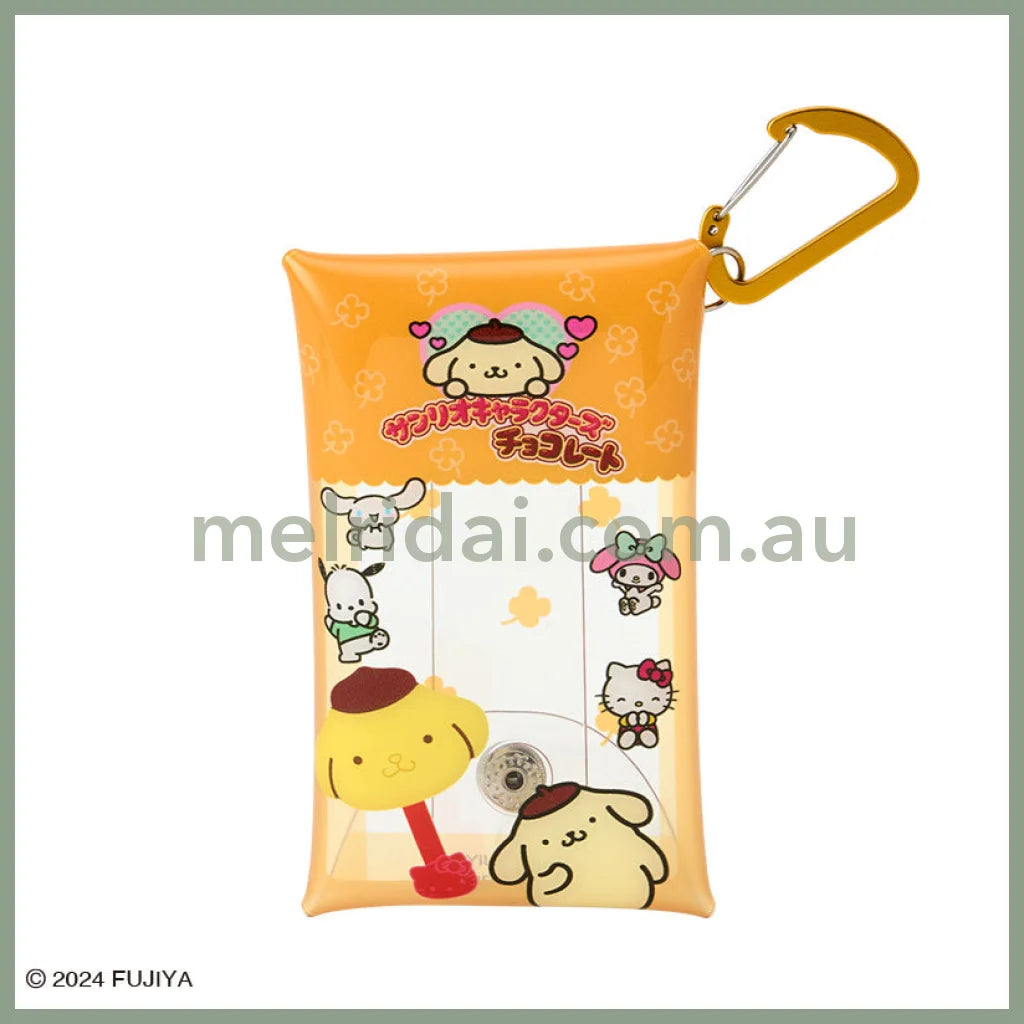 Sanrio × Fujiya | Chocolate Multi Purpose Clear Case Pompom Purin H115 X W65Mm