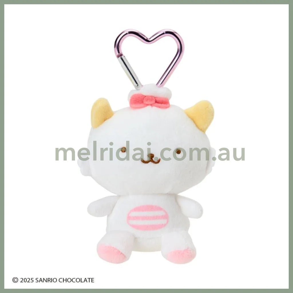 SANRIO | Gaopowerroo Pawaru Egg Plush Mini Mascot Holder with Heart Carabiner about 7×6×8cm