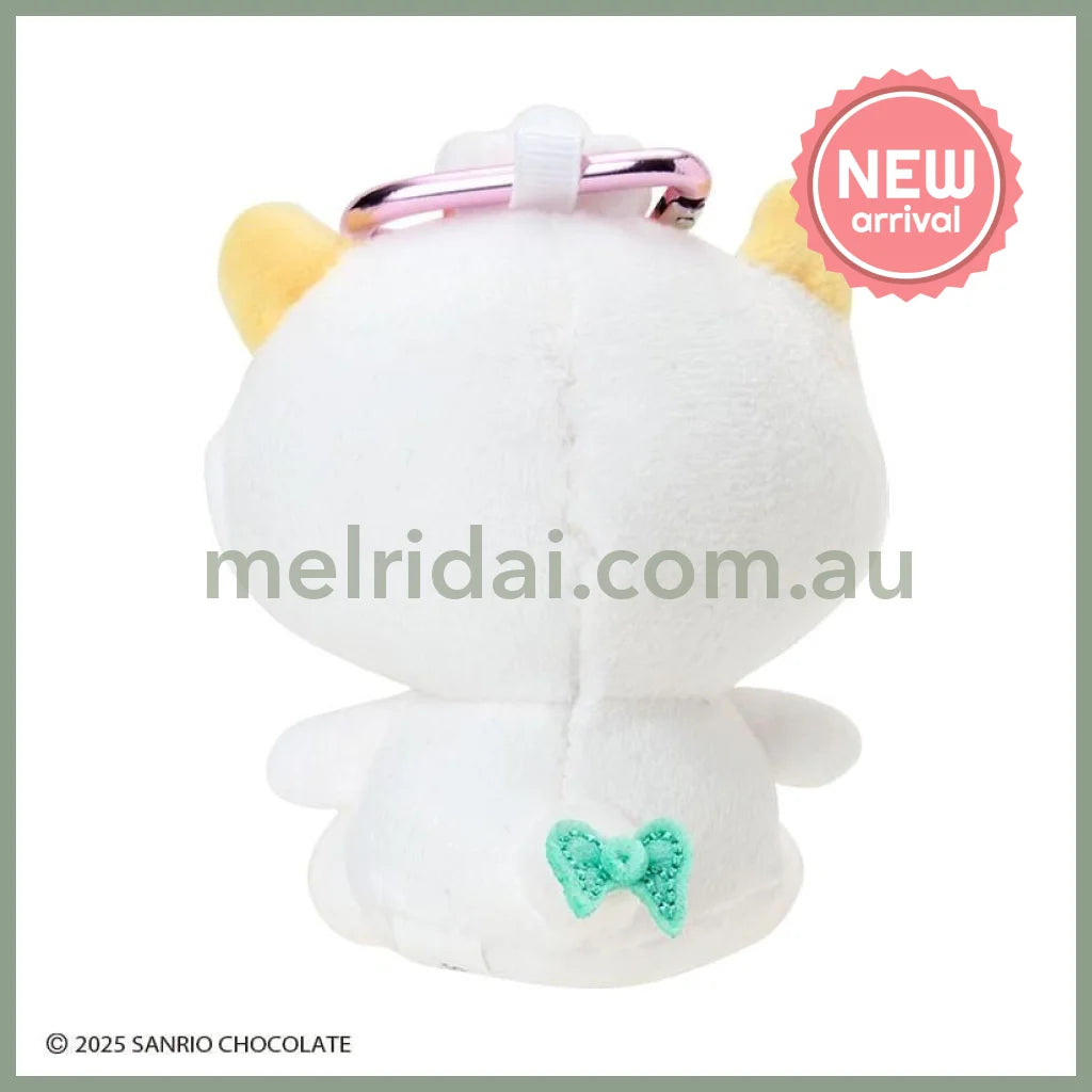SANRIO | Gaopowerroo Pawaru Egg Plush Mini Mascot Holder with Heart Carabiner about 7×6×8cm
