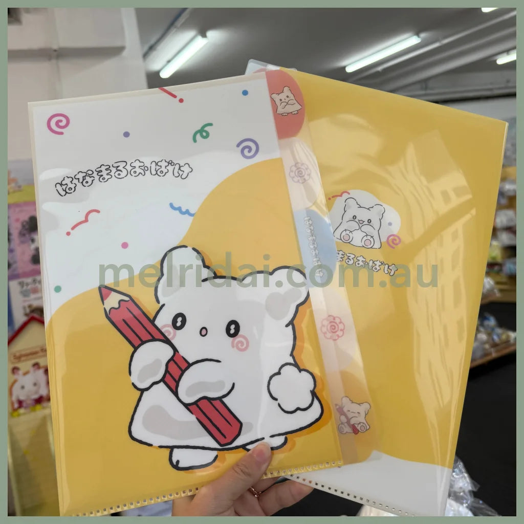 SANRIO | Hanamaruobake 5 Pockets A4 Clear File 310×225×1mm (Writing)