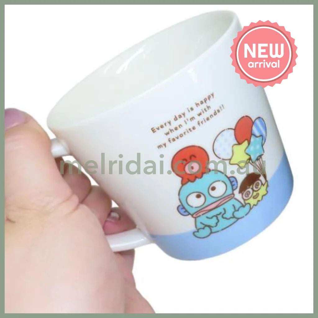 SANRIO | Hangyodon Ceramic Mug Cup can be used in the microwave and dishwasher 80×Φ88mm (Milk Balloon)