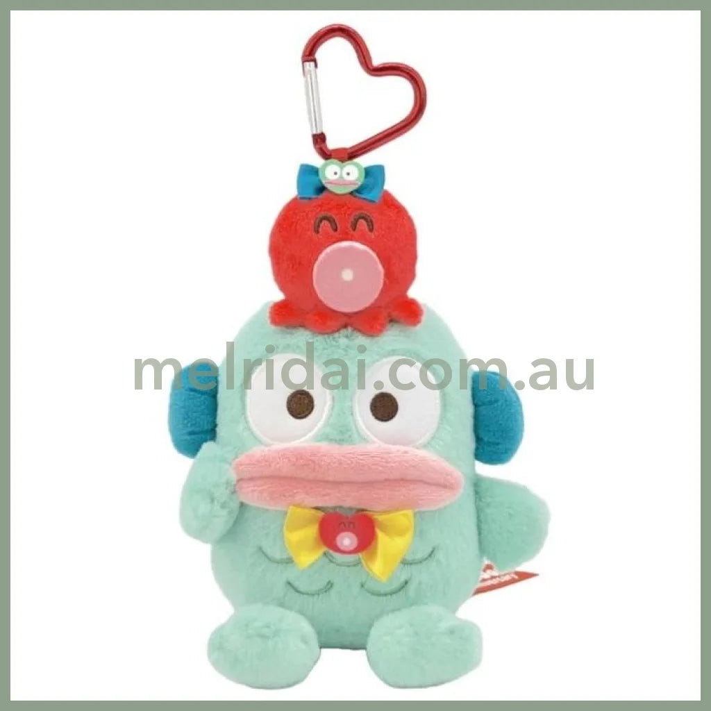 SANRIO | Hangyodon Heart Diner Mascot Holder Plush Keychain Bag Charm 22cm x 13cm x 10.5cm (40th Anniversary)