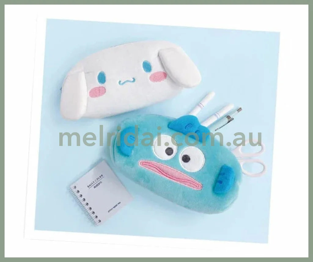 SANRIO | Hangyodon Plush Face Pencil Pouch Pen Case 9.7 x 19 x 5cm