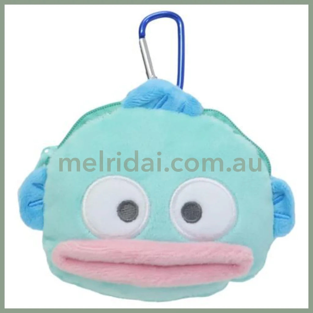 SANRIO | Hangyodon Plush Zipper Mascot Mini Pouch with Carabiner 200×110×50mm