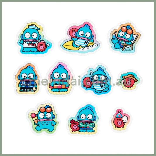 SANRIO | Hangyodon Summer Stickers with Zipper Case 12.4 x 8.9 x 1cm (Cream Soda)