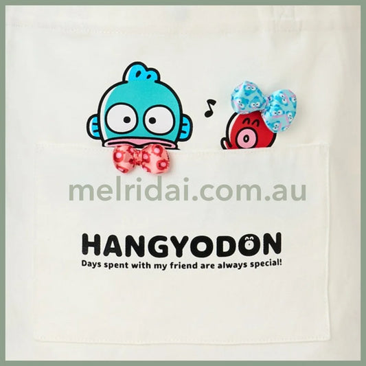 SANRIO | Hangyodon Tote Bag 38×11×37cm (40th Anniversary Happy Life)