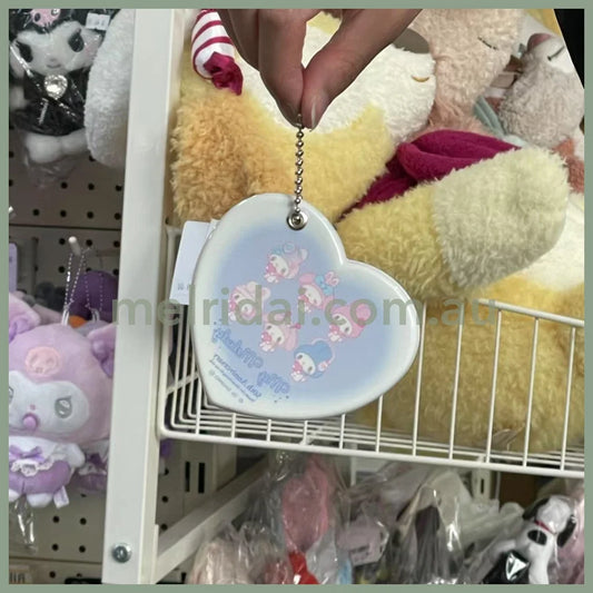 SANRIO | Heart-shaped Mirror Keychain 80×75×7mm (My Melody 50th Anniversary)
