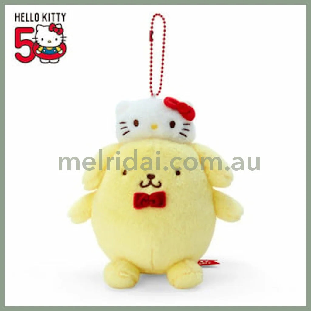 Sanrio | Hello Kitty 50Th Anniversary Mascot Holder Keyring Approx.16Cm 50 // Pom Purin