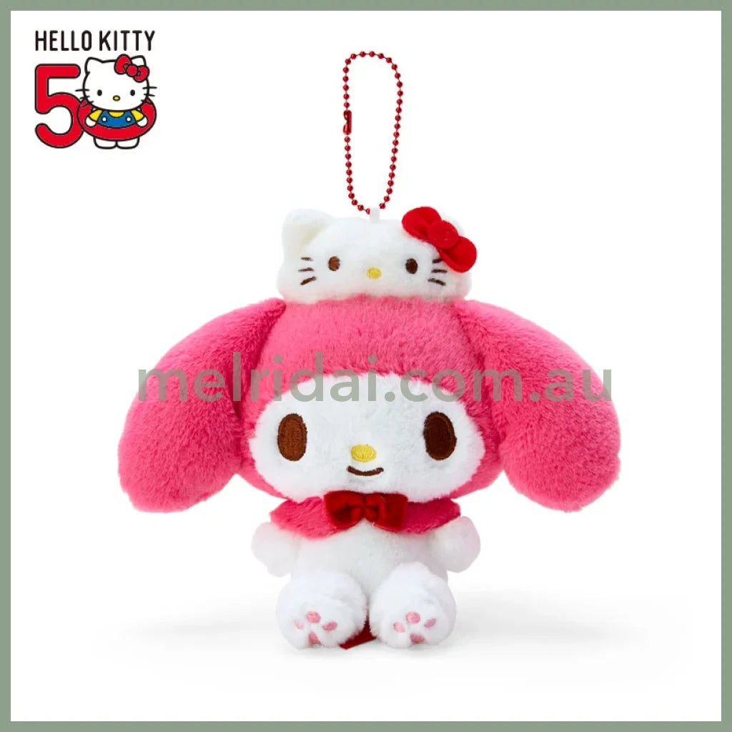 Sanrio | Hello Kitty 50Th Anniversary Mascot Holder Keyring Approx.16Cm 50 // My Melody