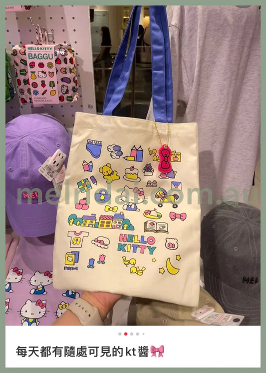 Sanrio | Hello Kitty 50Th Anniversary Tote Bag With Charm W27×H33Cm Limited Edition