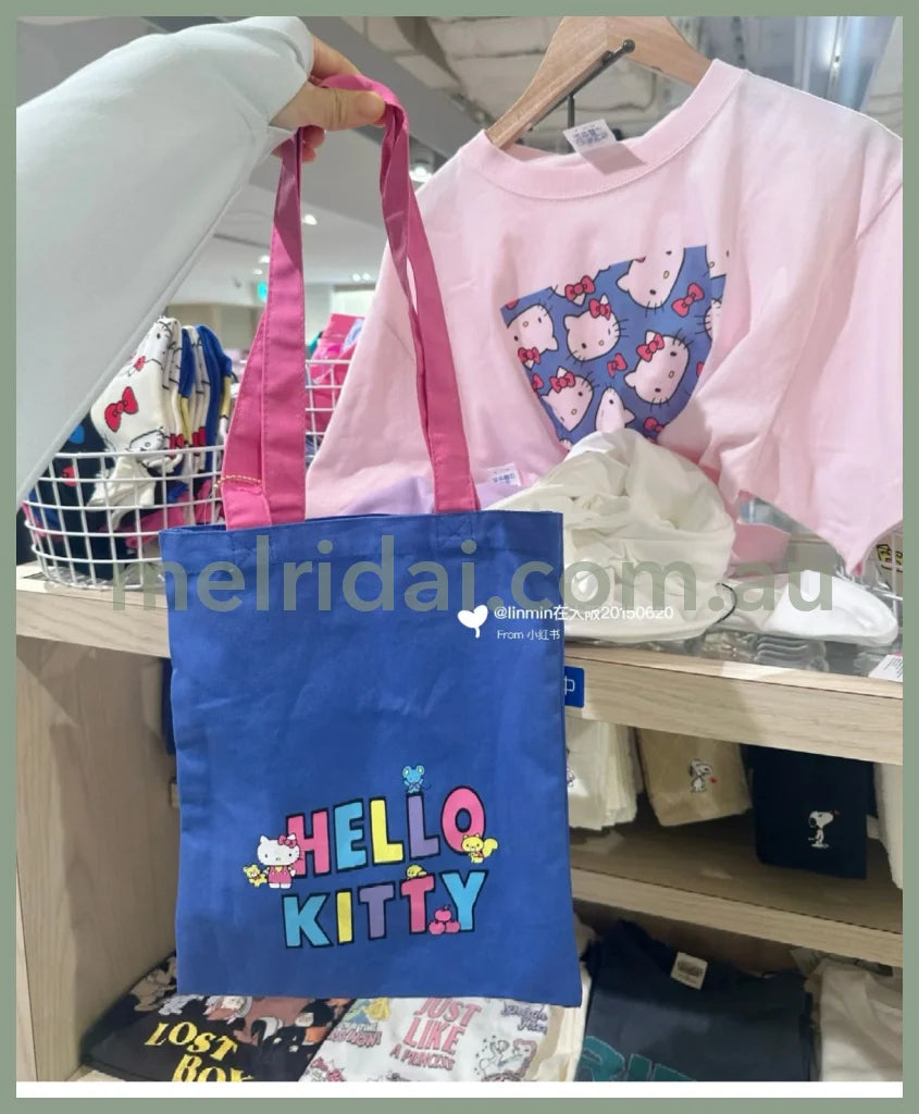 Sanrio | Hello Kitty 50Th Anniversary Tote Bag With Charm W27×H33Cm Limited Edition