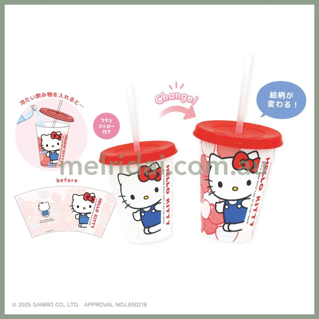 SANRIO | Hello Kitty Changing Tumbler With Straw And Lid 450ml