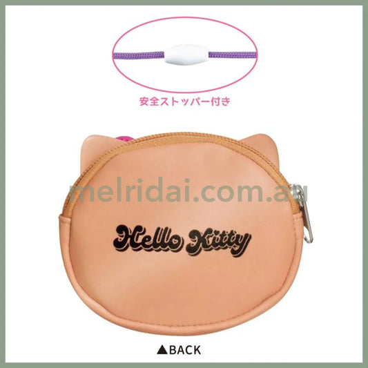 SANRIO | Hello Kitty Coin Case Hibiscus Shoulder Bag Tanned Kitty Y2K H90 x W110 x D25mm