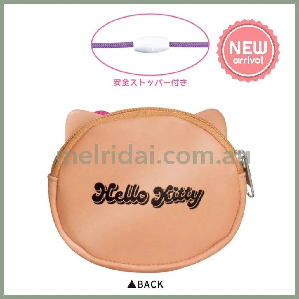 SANRIO | Hello Kitty Coin Case Hibiscus Shoulder Bag Tanned Kitty Y2K H90 x W110 x D25mm