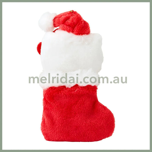 Sanrio | Hello Kitty Cookie & Boot Mascot Holder Plush Keychain 11×4.5×21Cm (Christmas)