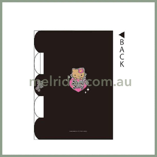 SANRIO | Hello Kitty Die-cut 5-index Clear A4 File Folder Document Organizer Storage 5 Pockets H310 x W225 x D1mm (Tan