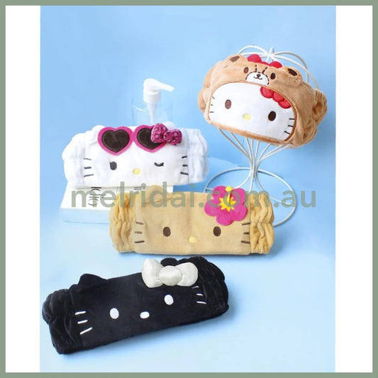 SANRIO | Hello Kitty Face Hairband Hair Band 40 x 169 x 214mm (Heart Sunglasses Wink Leopard Print)