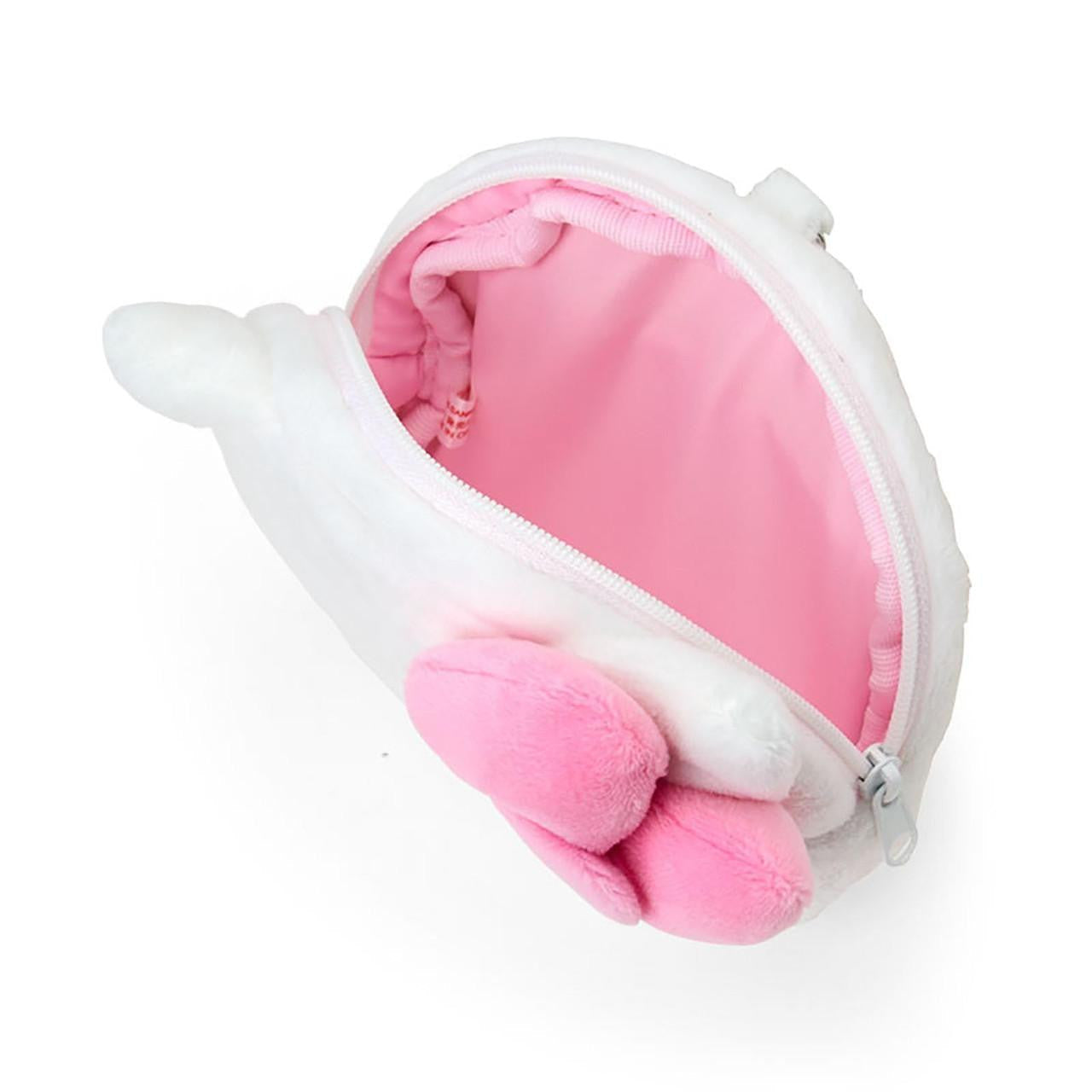 SANRIO | Hello Kitty Face-shaped Pass Case & Pouch Keychain With Reel 140×50×120mm