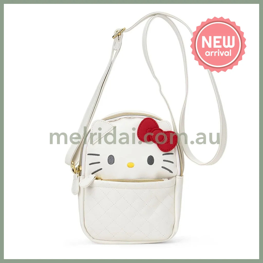 SANRIO | Hello Kitty Face-Shaped Shoulder Bag PU Leather 175 x 80 x 200mm