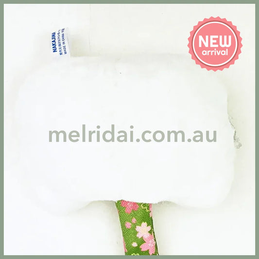 SANRIO | Hello Kitty Face Tag Mascot Holder Plush Keychain 60x110x90mm (Matcha Kimono)