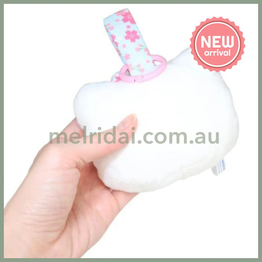 SANRIO | Hello Kitty Face Tag Mascot Holder Plush Keychain 60x110x90mm (Sakura Kimono)