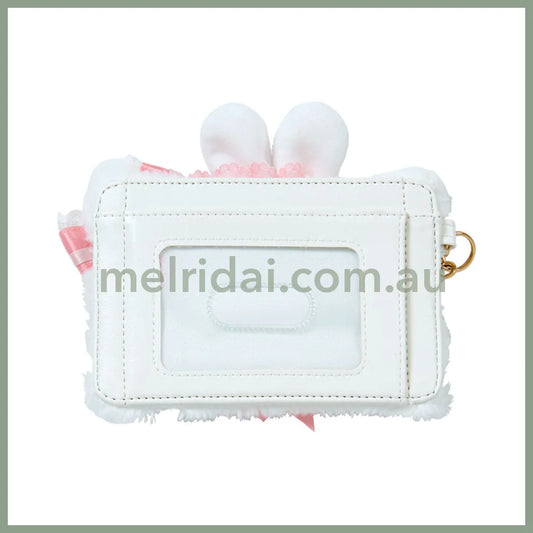 Sanrio | Hello Kitty Fluffy Face-Shaped Card Case 14.5×1×12Cm (Dream Ribbon)
