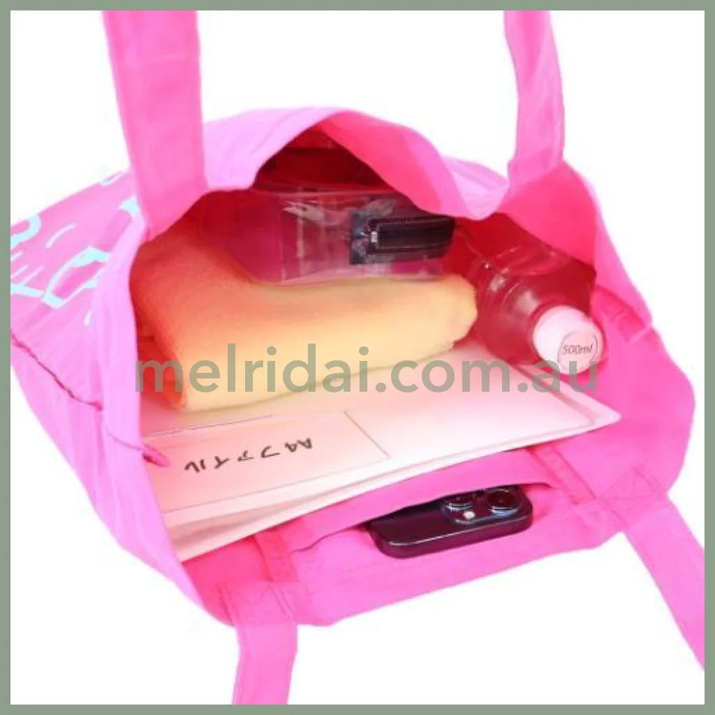 SANRIO | Hello Kitty Foldable Tote Bag With Pouch Carabiner (Heart pounding Memories Heisei Retro)
