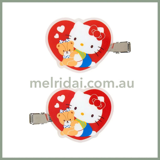 Sanrio | Hello Kitty Front Hair Clips 14.0 X 7.8 1.3Cm (Personal Accessories Forever)