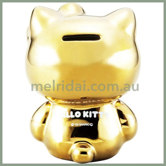 SANRIO | Hello Kitty Golden Money Box Piggy Bank W9.3×D8.8×H12.5