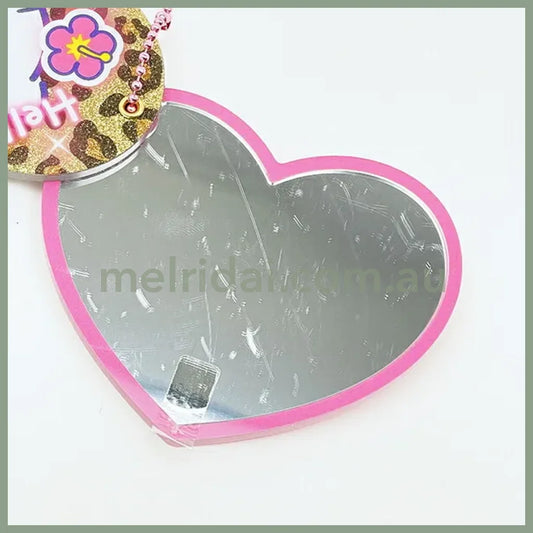 SANRIO | Hello Kitty Heart-pounding Slide Mirror Keychain 84×69mm (Memories Heisei Retro Sparkly)