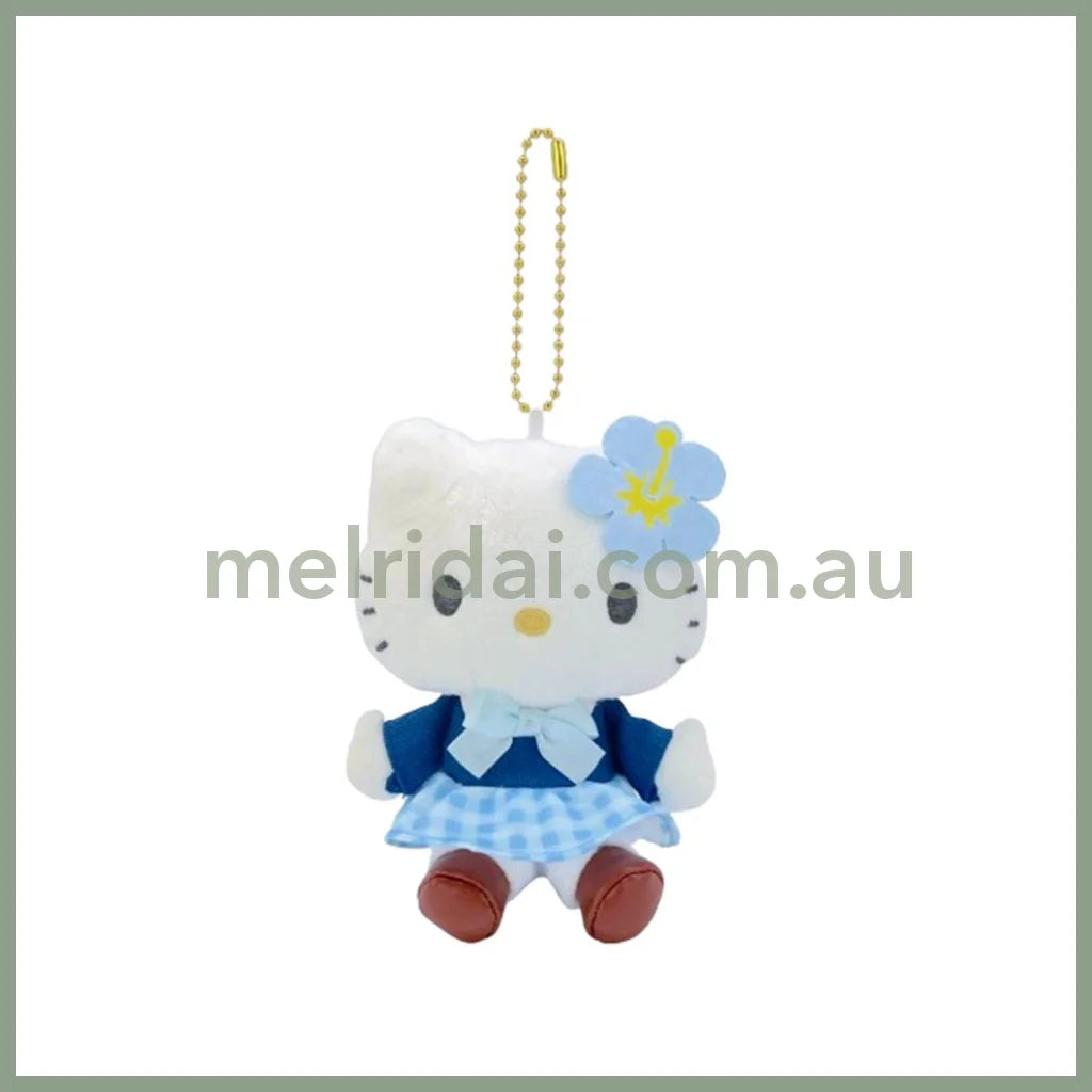 SANRIO | Hello Kitty Heisei Kogal BU Mascot Holder Plush Keychain 10cm Approx. (50th Anniversary)