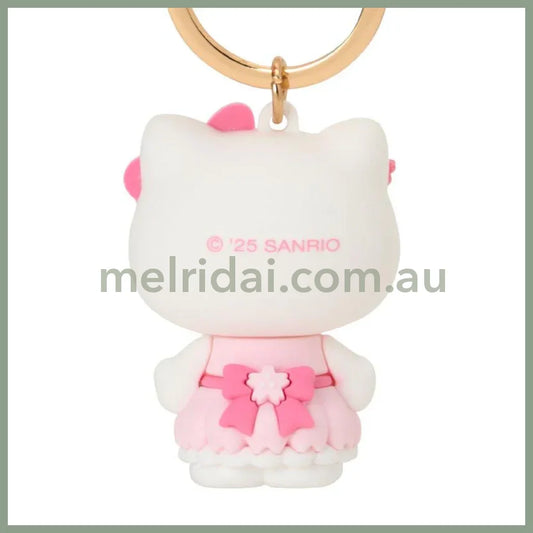 SANRIO | Hello Kitty Keychain Key Holder 3D 4×3.2×5.2cm (Sakura 2025)