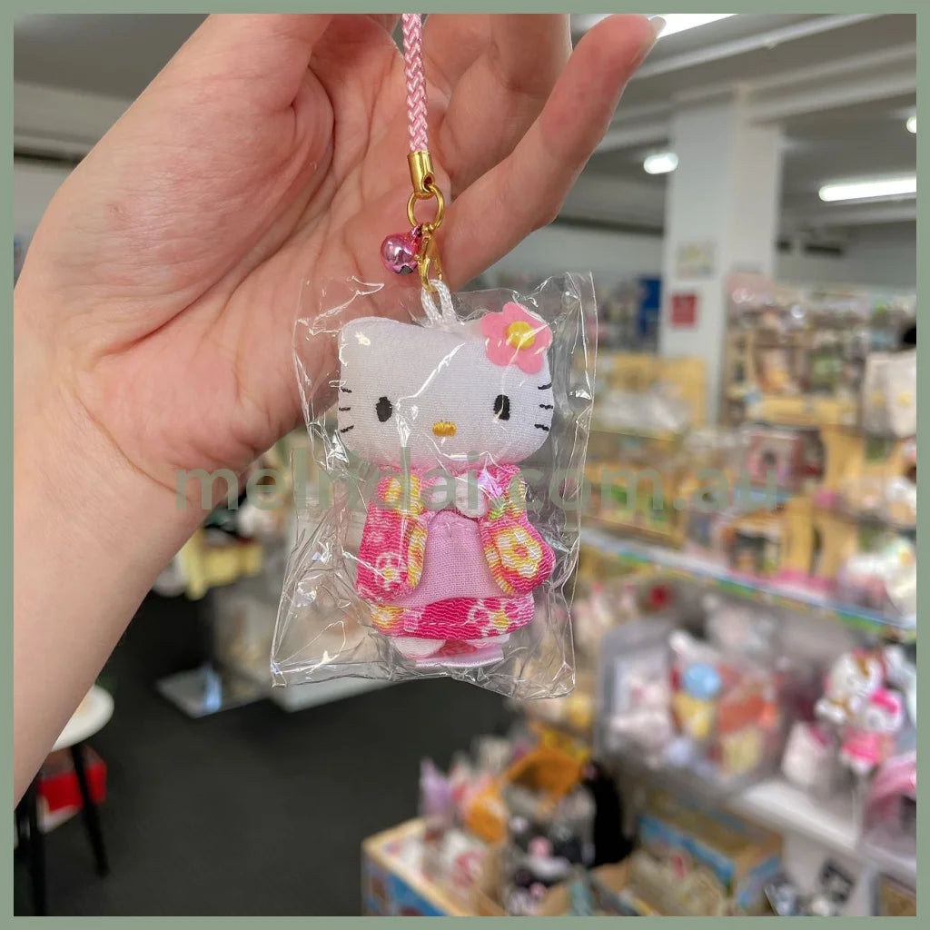 Sanrio | Hello Kitty Kimono Small Plush Keychain 5.5Cm (Pink)