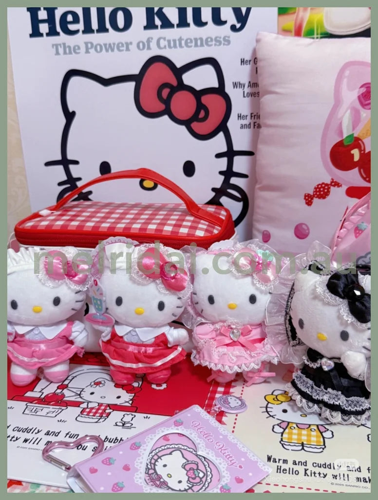 SANRIO | Hello Kitty Lolita Pink Plush Mascot Keychain Bag Charm H120×W85×D65mm Vol.2 (Lovely Frill Ver.)