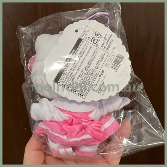 SANRIO | Hello Kitty Lolita Pink Plush Mascot Keychain Bag Charm H120×W85×D65mm Vol.2 (Lovely Frill Ver.)