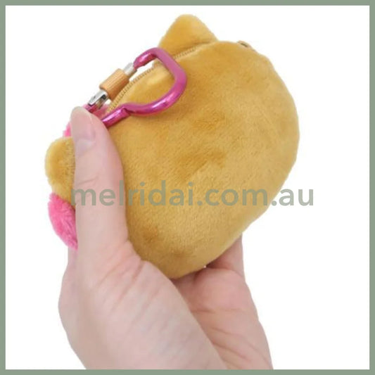 SANRIO | Hello Kitty Mascot Coin Case Keychain 95×75×30mm (Tan Swimsuit Party Sunglasses)