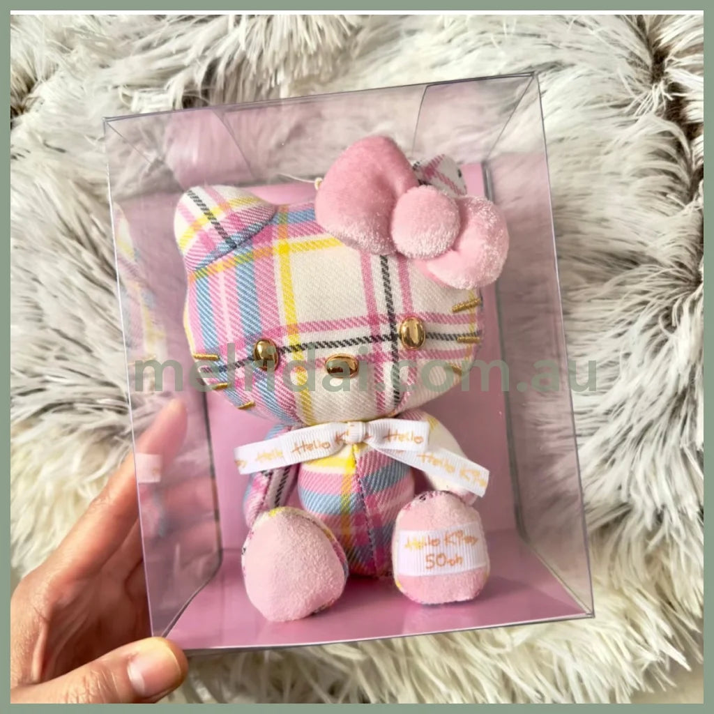 Sanrio | Hello Kitty Mascot Holder 50 Anniversary 日本三丽鸥 凯蒂猫玩偶挂件 礼盒装(50周年限定? ?纹款)