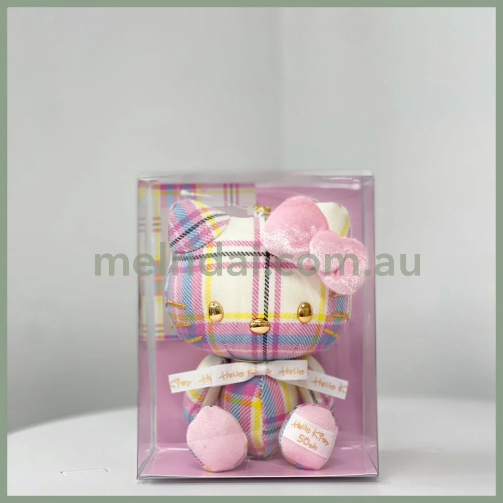 Sanrio | Hello Kitty Mascot Holder 50 Anniversary 日本三丽鸥 凯蒂猫玩偶挂件 礼盒装(50周年限定? ?纹款)