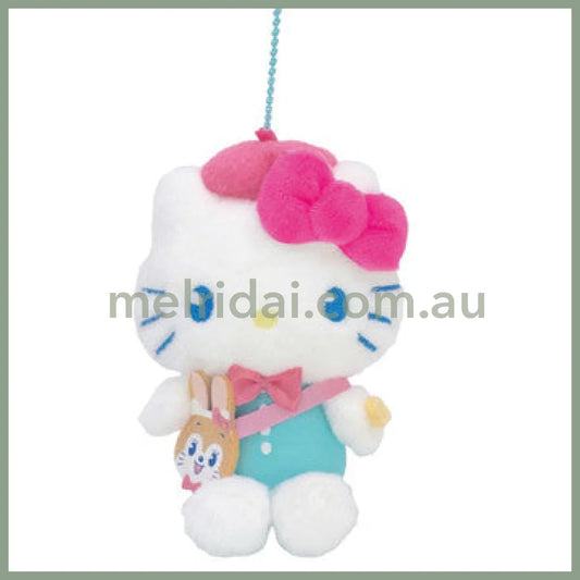 SANRIO | Hello Kitty Mascot Holder Bag Charm Plush Keychain 130×100×70mm (Retro Japanese Candy Kuppy Ramune)