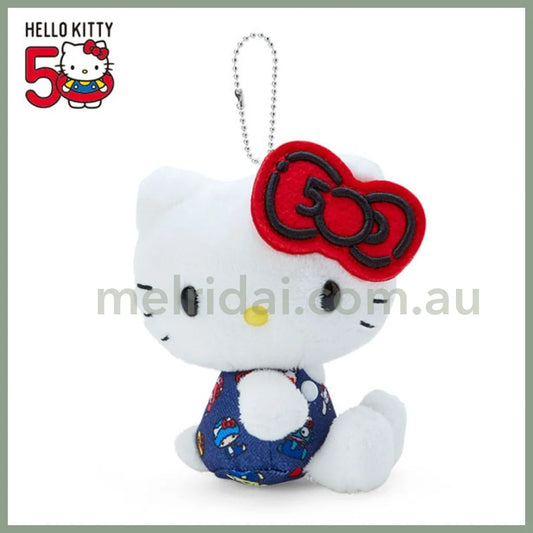 Sanrio | Hello Kitty Mascot Holder Keychain 11 X 9 13 Cm (Hello Minna!) 日本三丽鸥 凯蒂猫玩偶挂件/包挂/钥匙链（欢庆50周年）