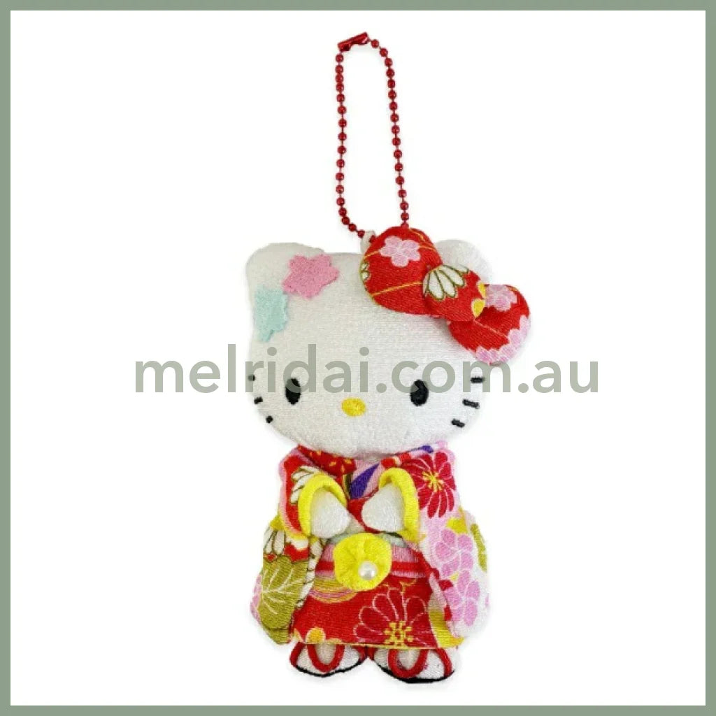 SANRIO | Hello Kitty Mascot Holder Plush Keychain 12cm (Kimono)