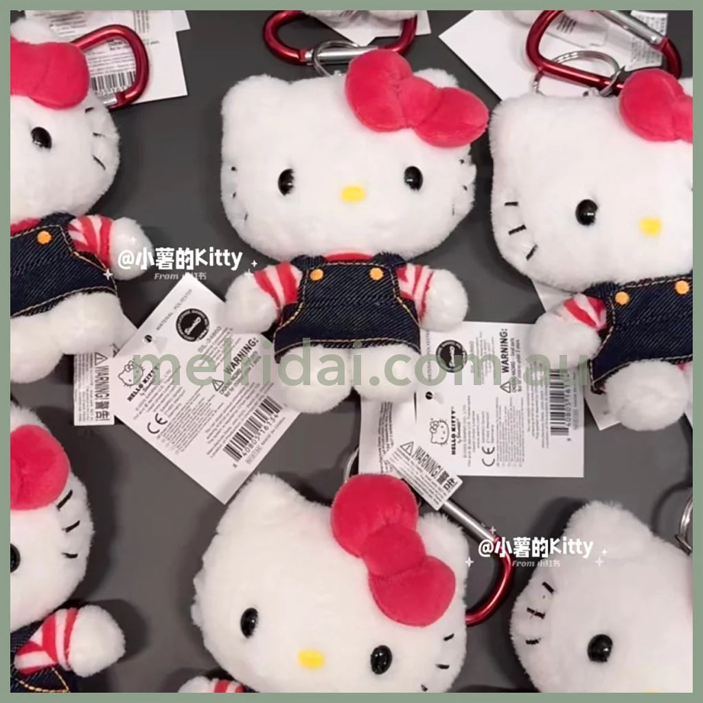 SANRIO | Hello Kitty Mascot Holder Plush Keychain 15cm (Denim)