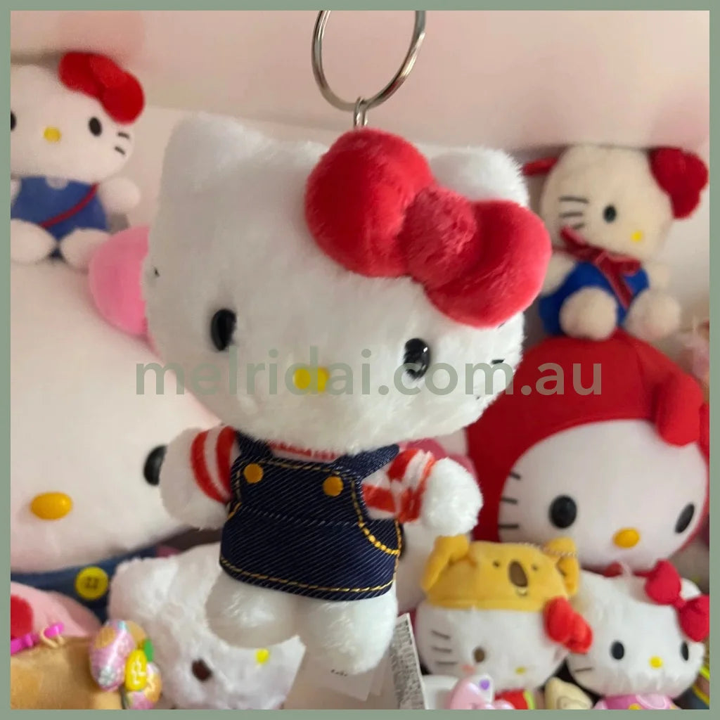 SANRIO | Hello Kitty Mascot Holder Plush Keychain 15cm (Denim)