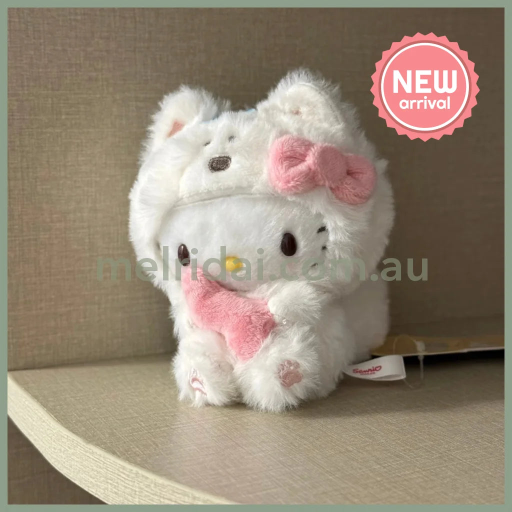 SANRIO | Hello Kitty Mascot Holder Plush Keychain 16cm Approx. (Fluffy Dog)