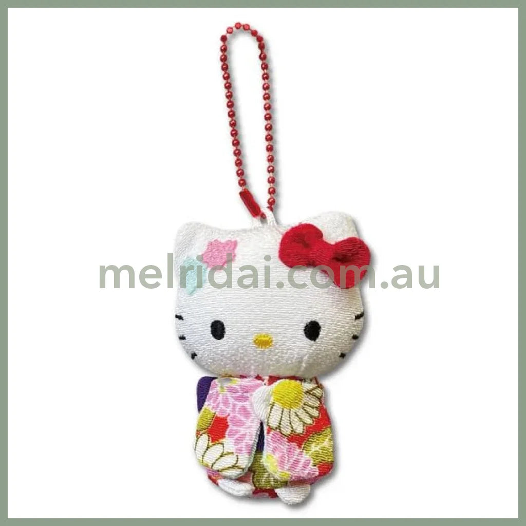 SANRIO | Hello Kitty Mascot Holder Plush Keychain 8cm (Kimono)