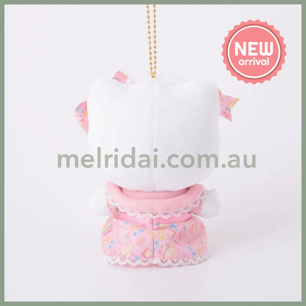 SANRIO | Hello Kitty Mascot Holder Plush Keychain Bag Charm 100mm Approx. (Romantic Sweets)