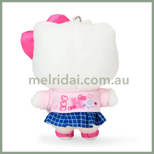 Sanrio | Hello Kitty Mascot Holder Plush Keychain Bag Charm 16.5 x 12.5 x 6.6cm (Academy Kirameki Festival / School